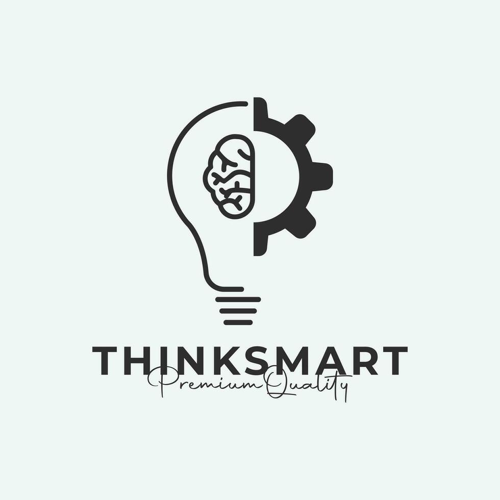 Think smart logo icon design vector