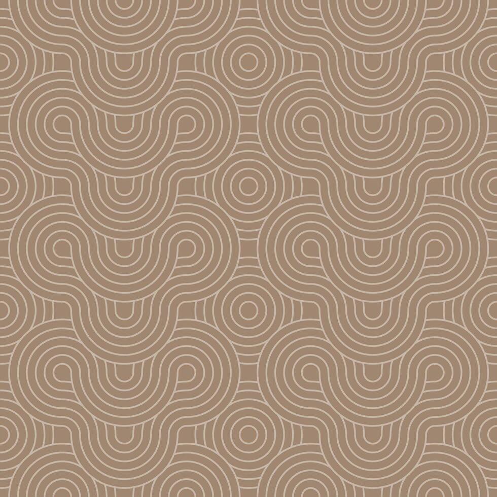 Seamless design of Chinese and Japanese pattern on retro background. vector