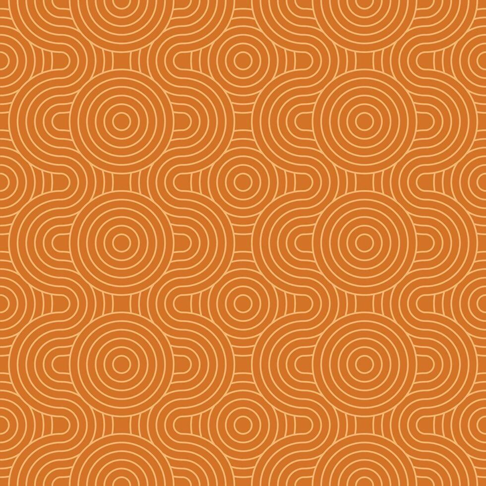 Seamless design of Chinese and Japanese pattern on retro background. vector