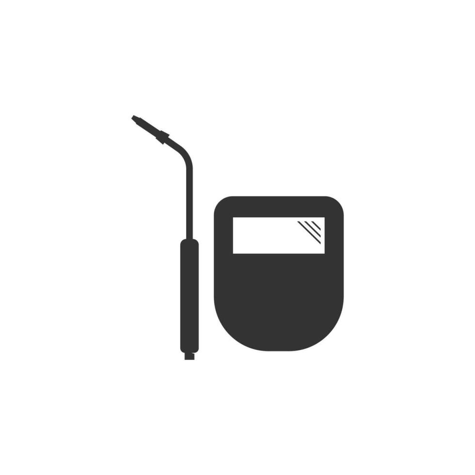Simple Illustration of Welding Torch Logo Vector