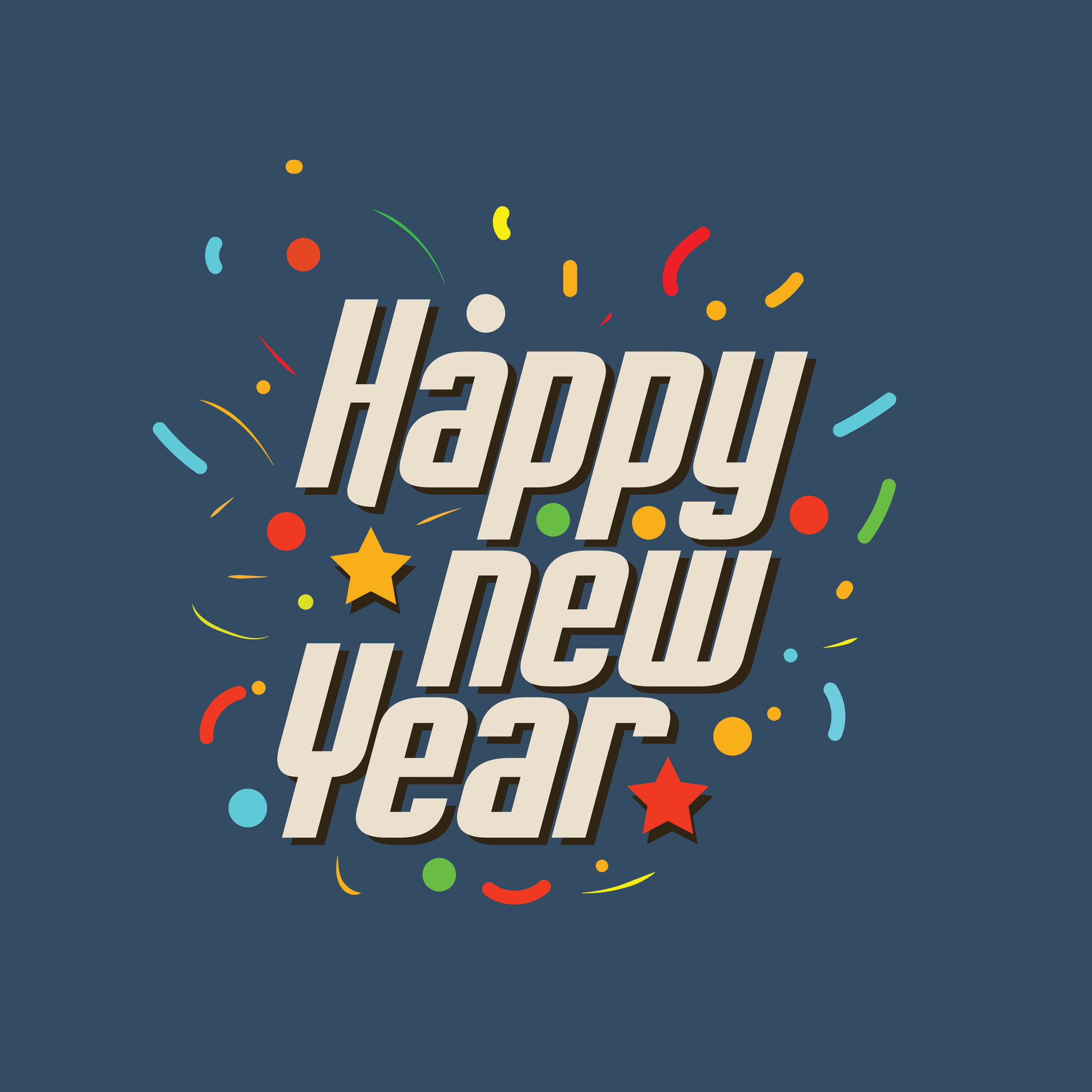 2025 New Year Festive Party Poster Realistic 3D Gold Confetti