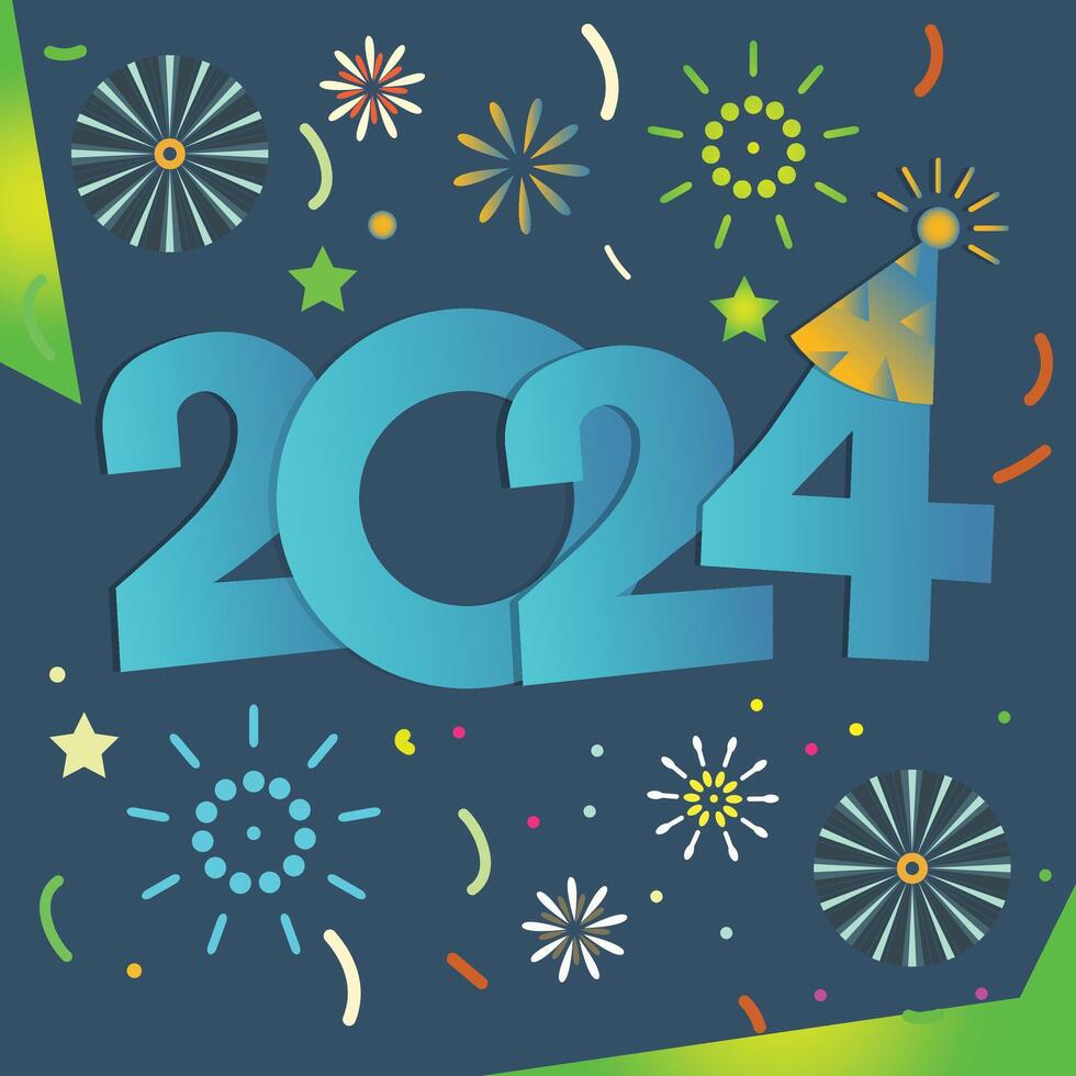 2025 New Year Festive Party Poster Realistic 3D Gold Confetti