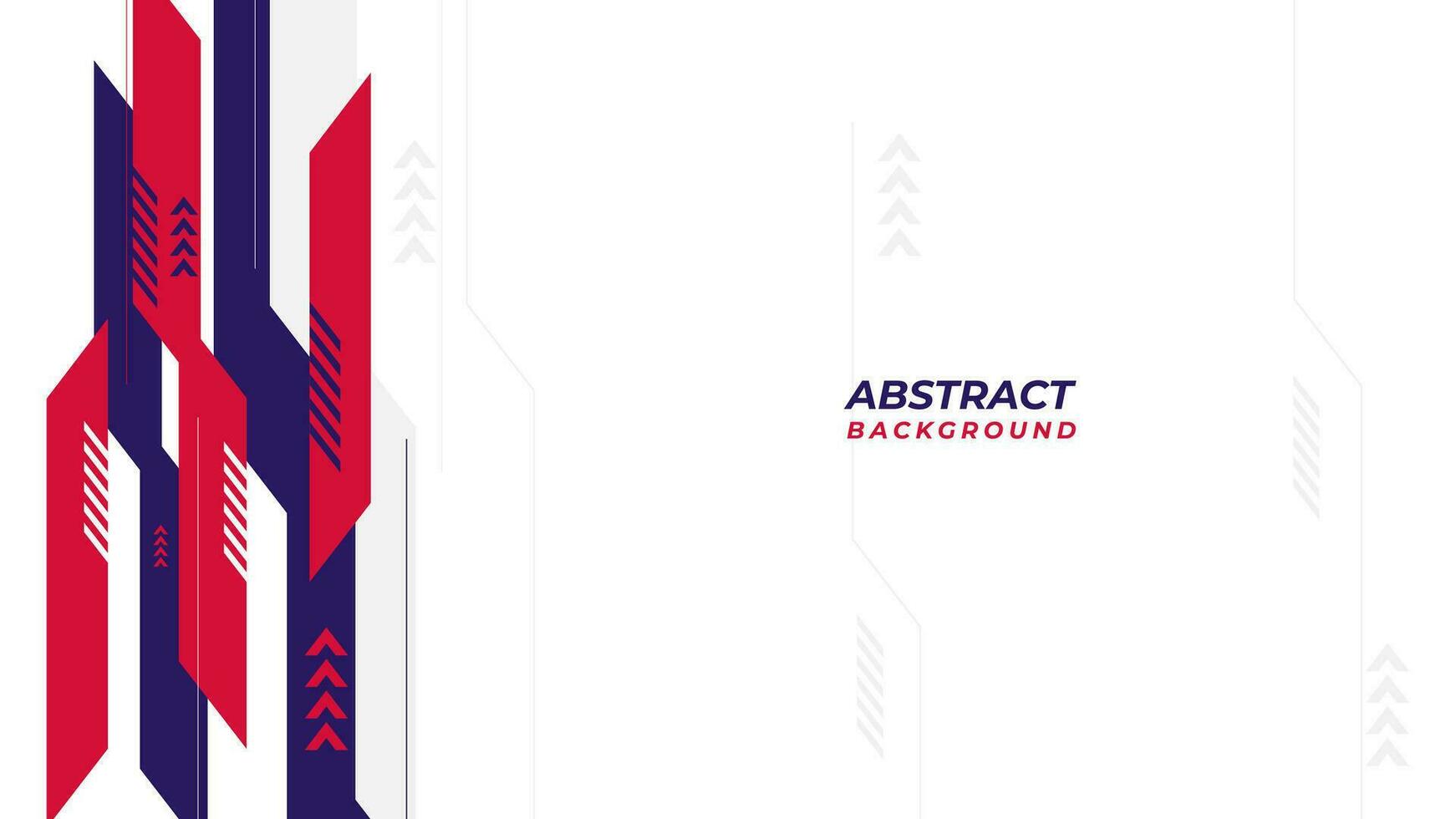 Modern abstract background design with red and blue shape on white background. Technology background vector