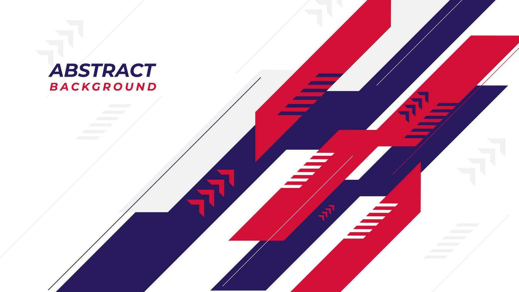 Modern abstract background design with red and blue shape on white