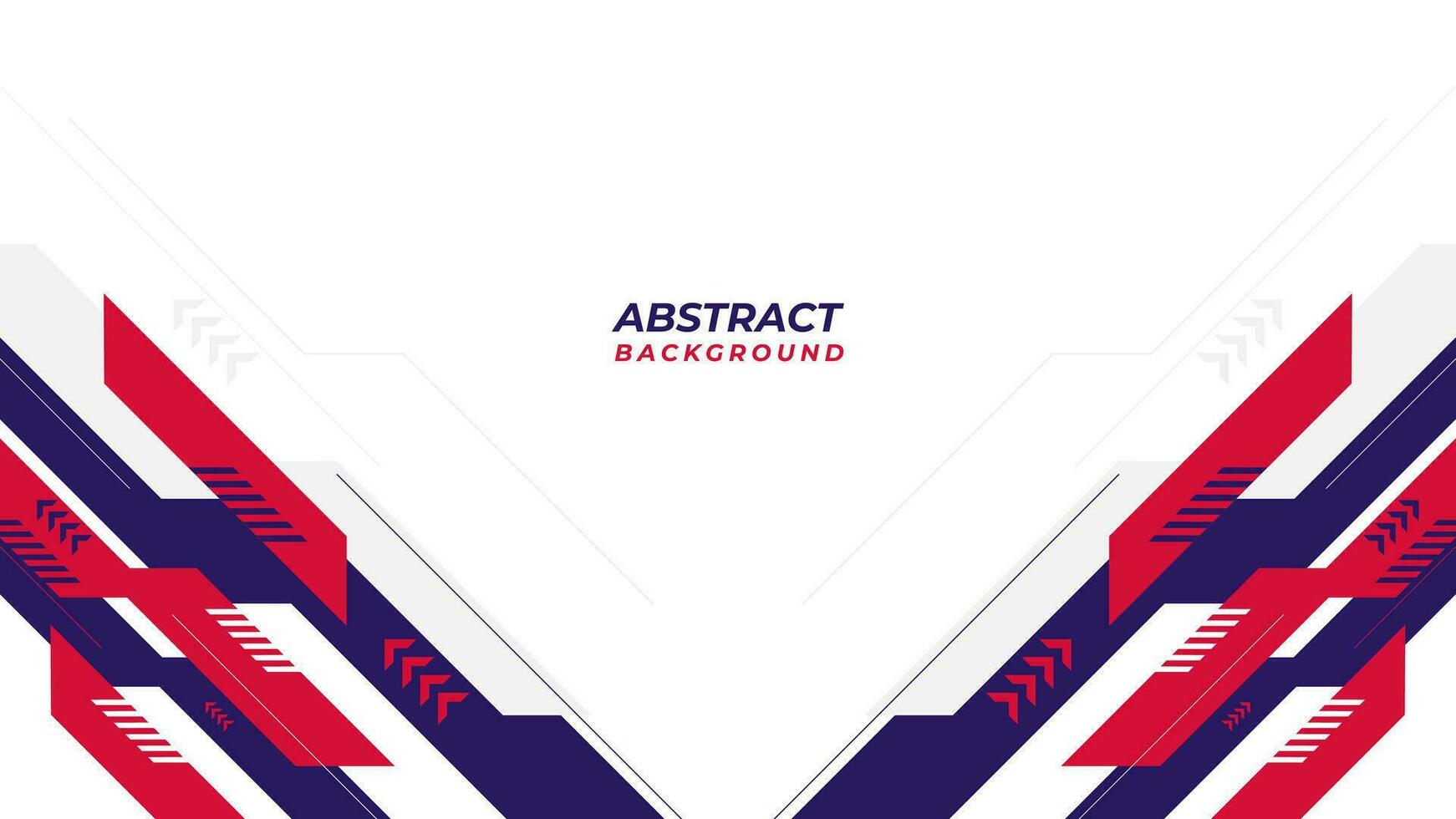 Modern abstract background design with red and blue shape on white background. Technology background vector