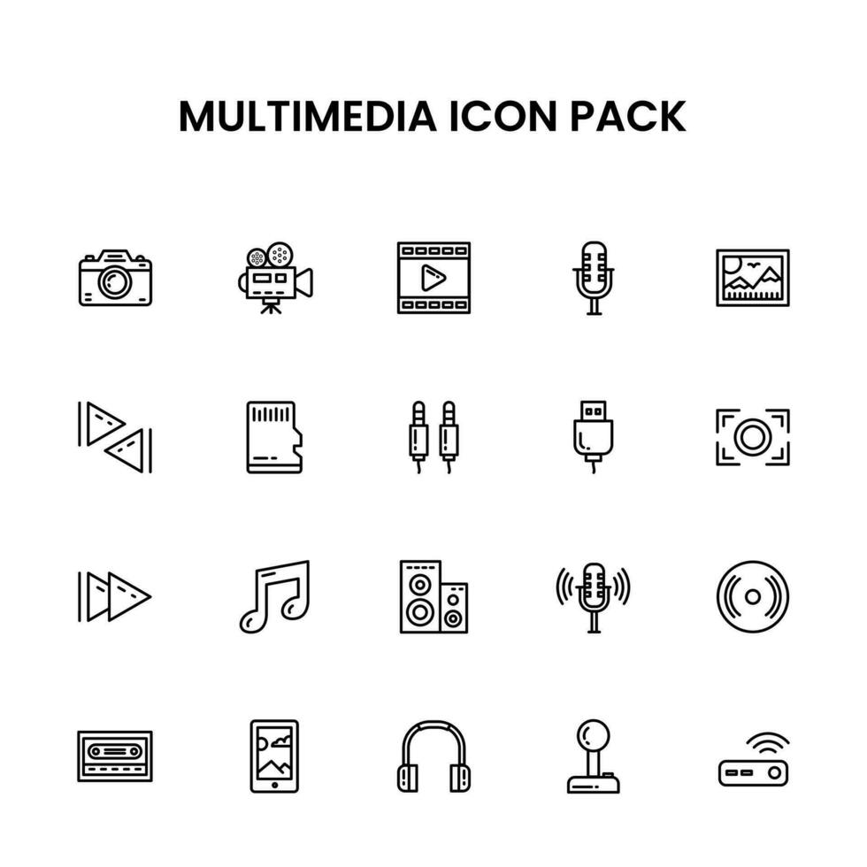 Construction Thin Outline icon pack vector