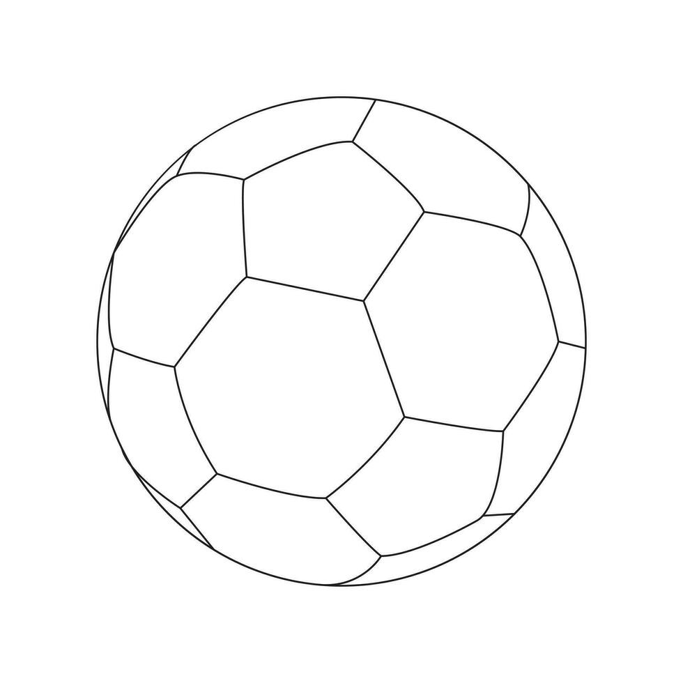 football Collection  white background, vector line art eps
