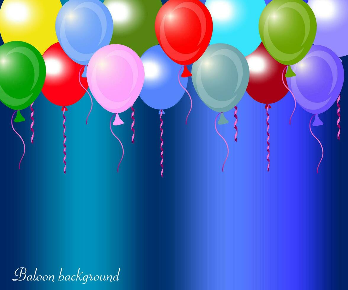 globo antecedentes colección vistoso globo para cumpleaños y ninguna fiesta. vector