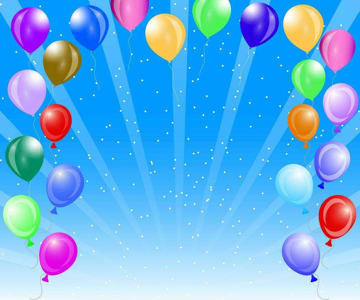 Balloon background collection, colorful and beautiful balloon background vector