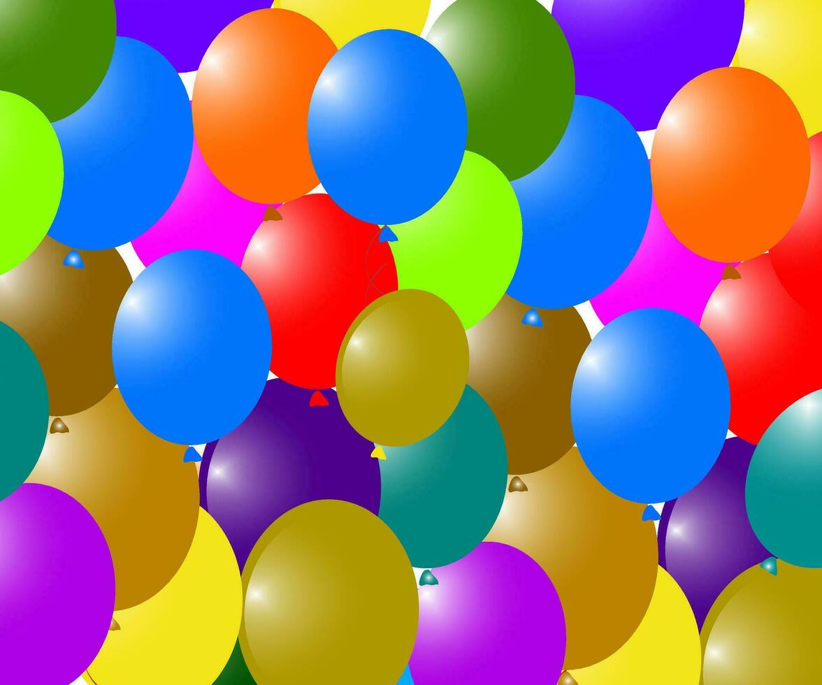 Balloon background collection, colorful and beautiful balloon background vector