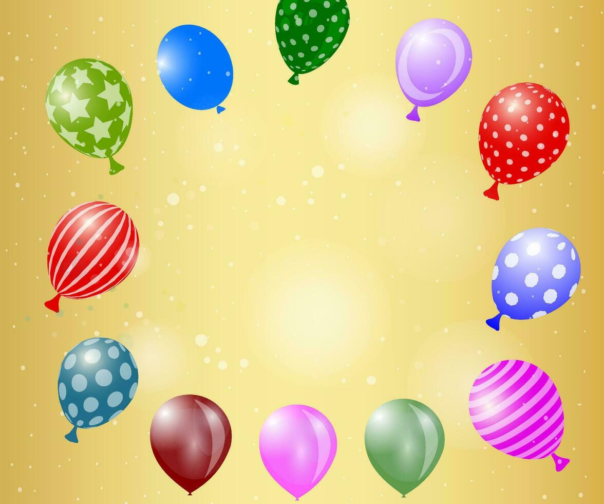 Balloon background collection, colorful and beautiful balloon background vector