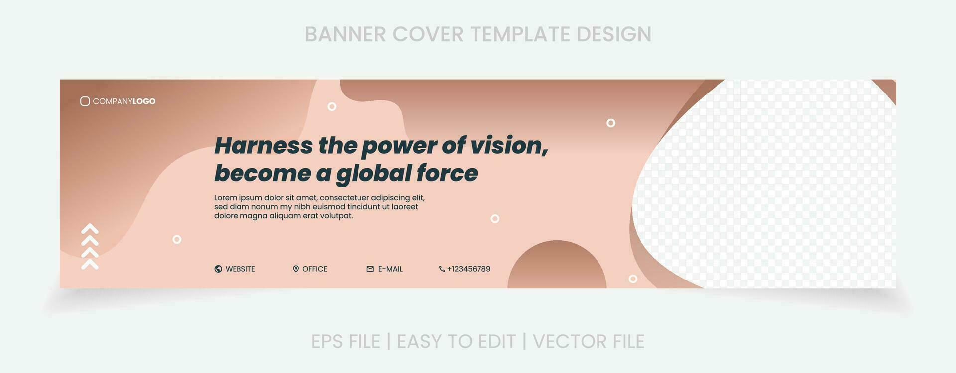business banner company cover social media template design vector