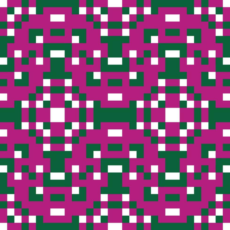 a pixelated pattern in purple and green vector