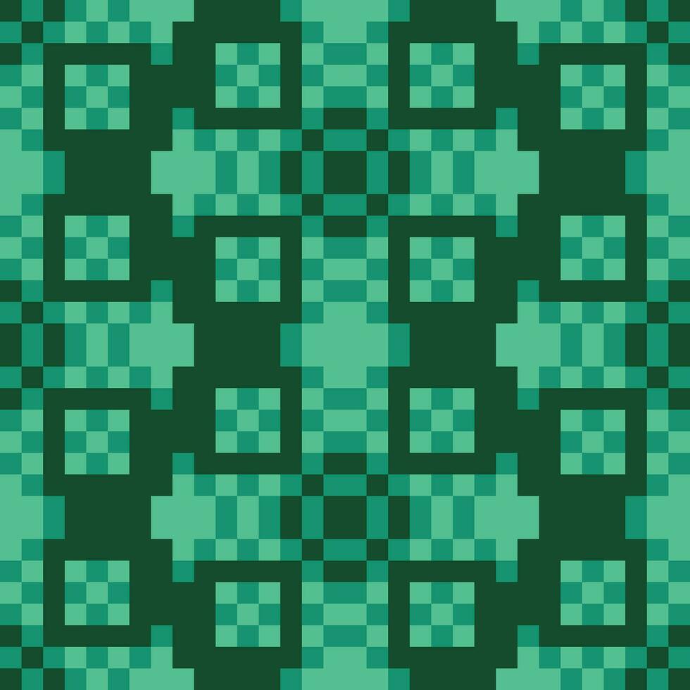a green and black pattern with squares vector