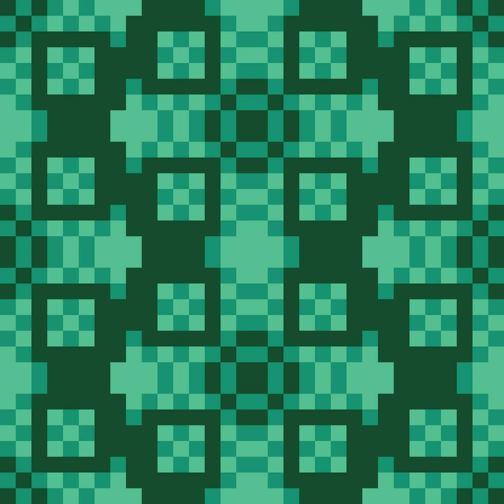 a green and black pattern with squares vector