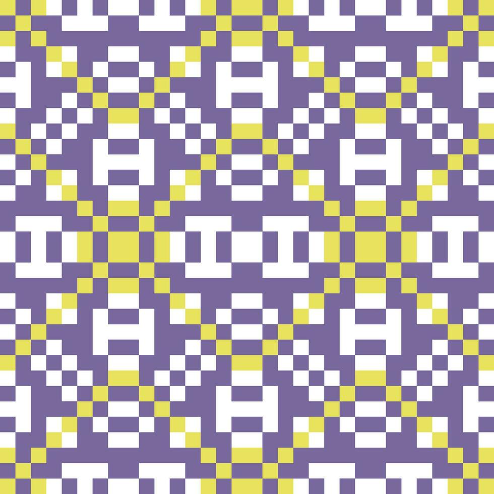 a purple and yellow checkered pattern vector