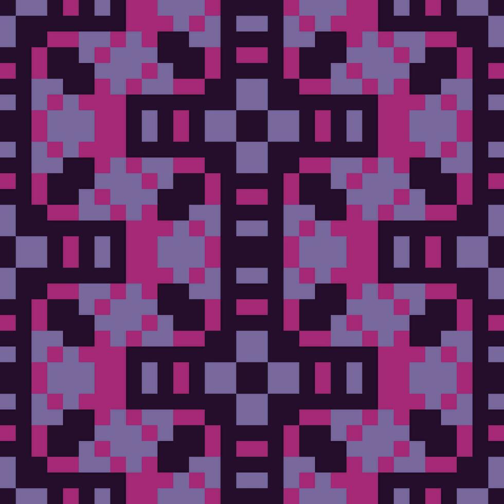 a pixelated pattern in purple and black vector