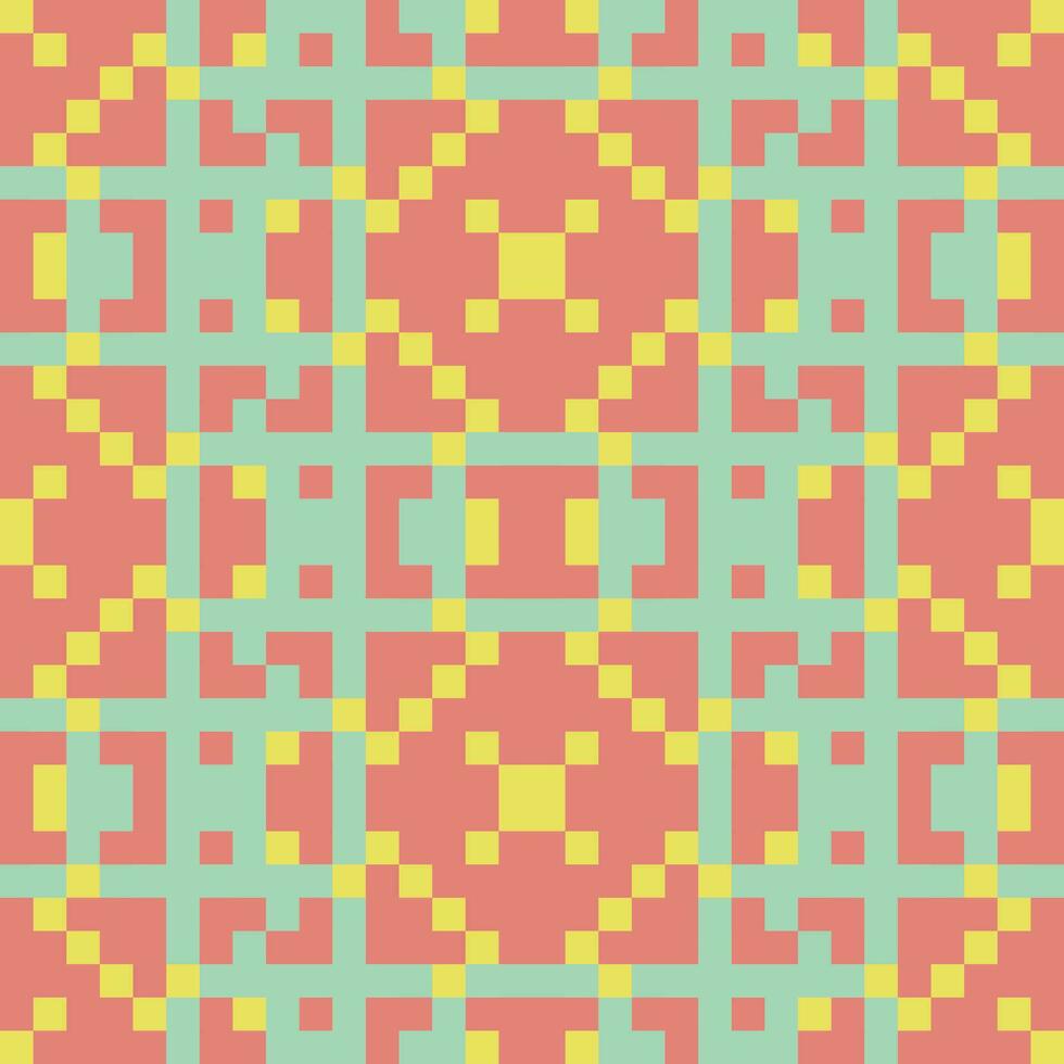 a colorful pattern with squares and squares vector