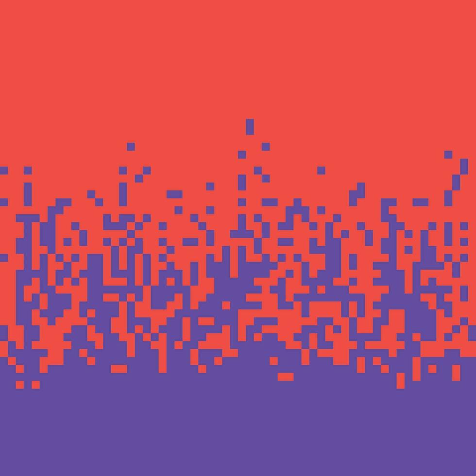 a pixelated image of a red and purple background vector