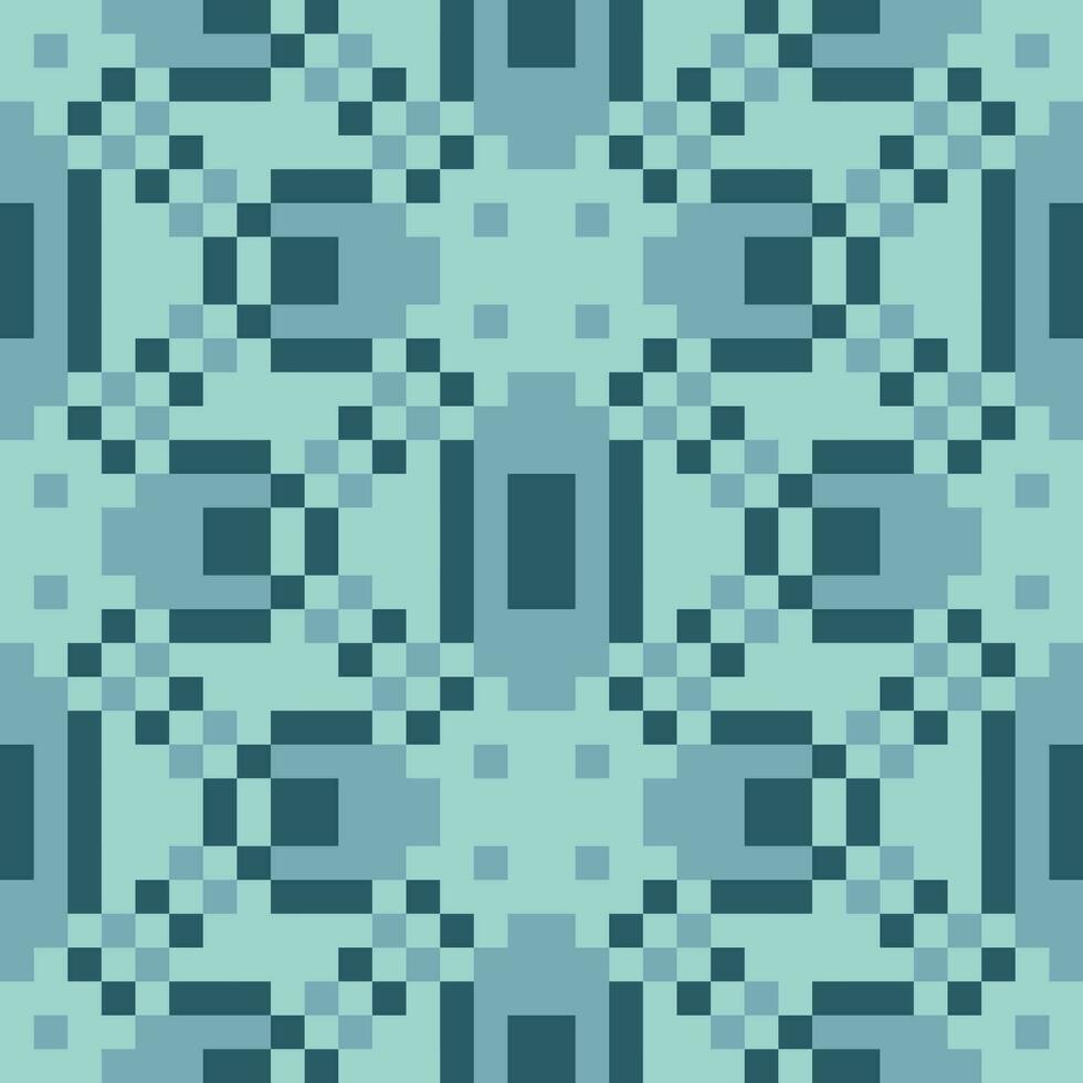 a blue and black pixel pattern background vector