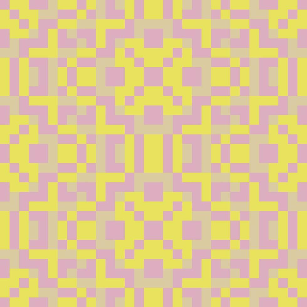 a yellow and pink checkered pattern vector