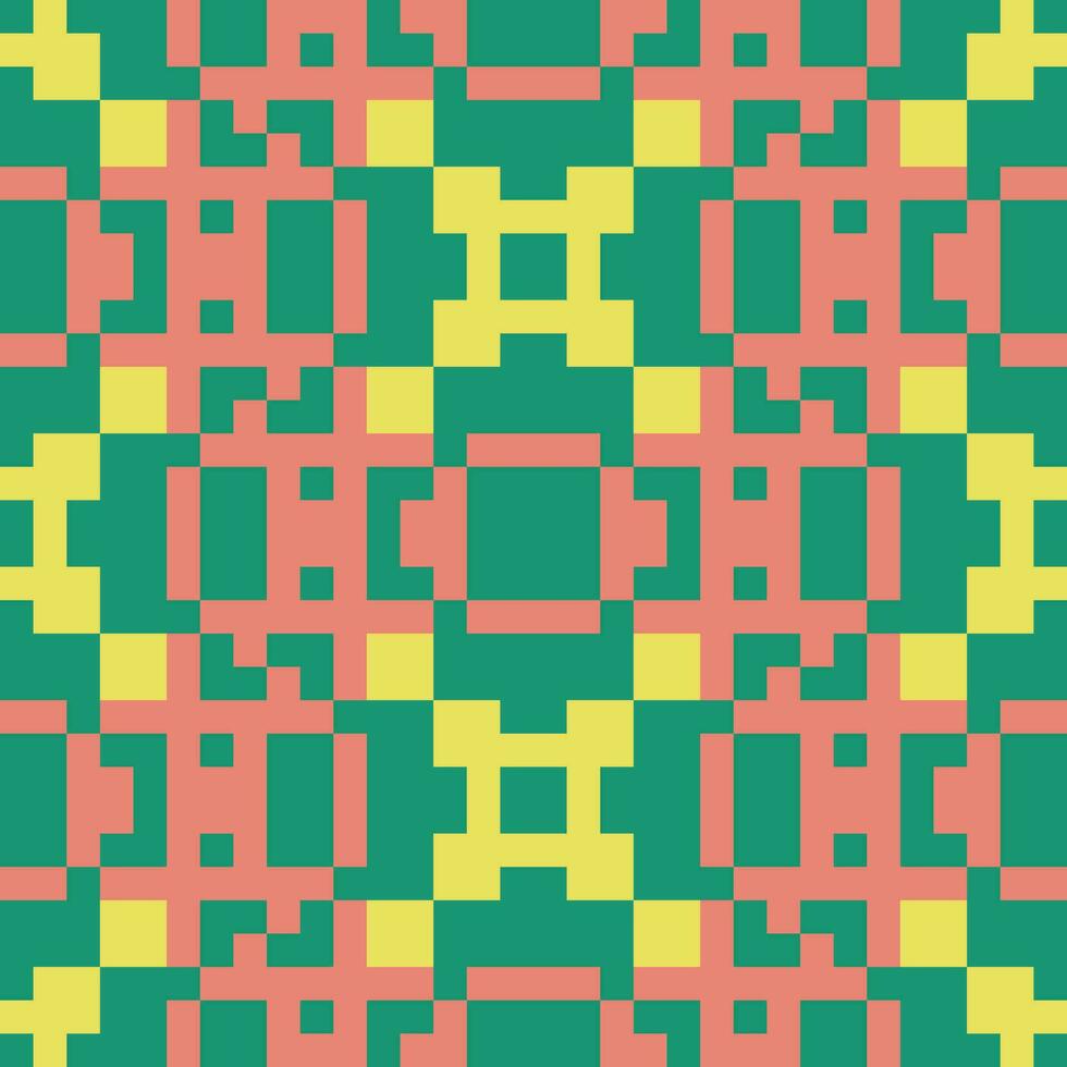 a green and yellow pattern with squares vector