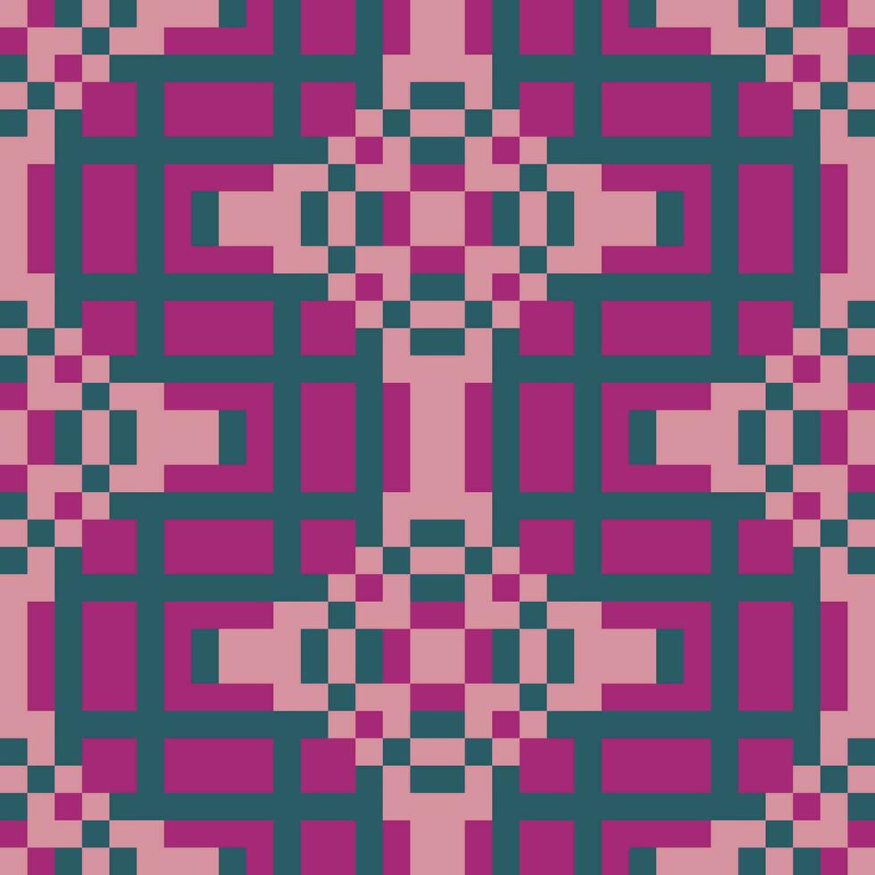 a pink and blue geometric pattern vector