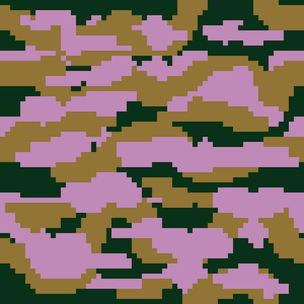 a pink and green camouflage pattern vector