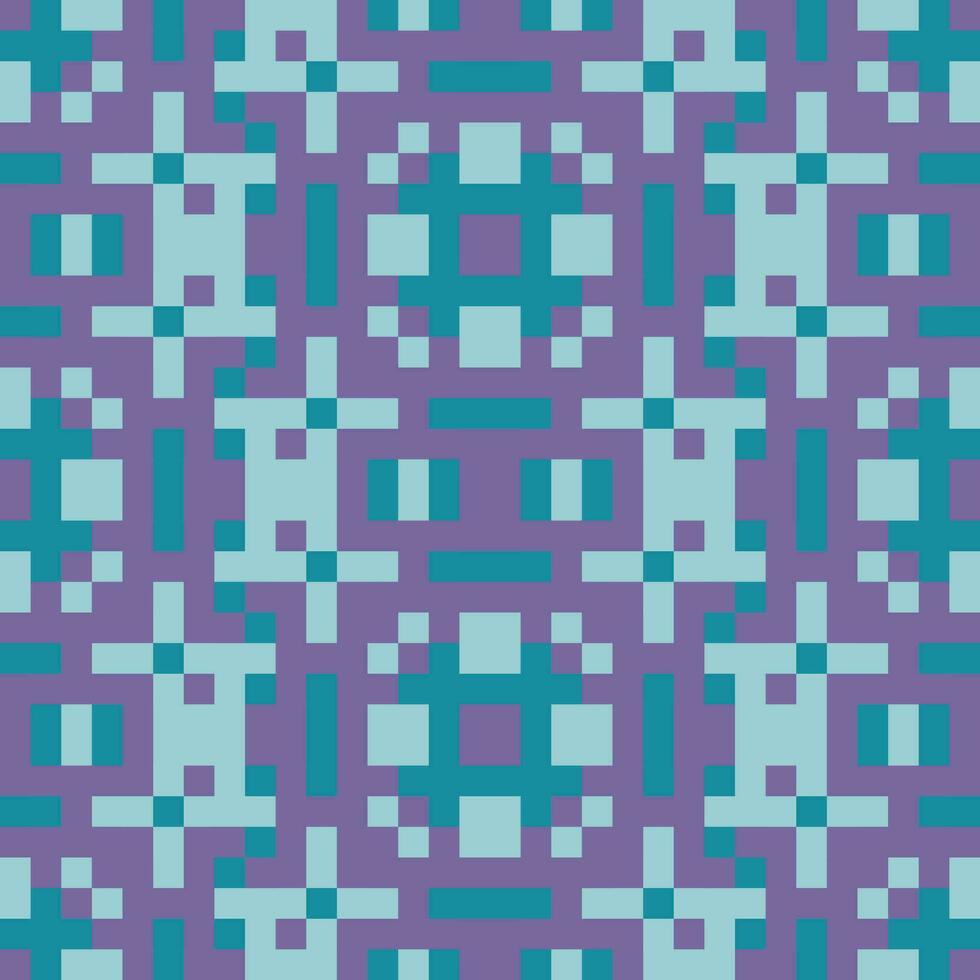 a pixel pattern in purple and blue vector