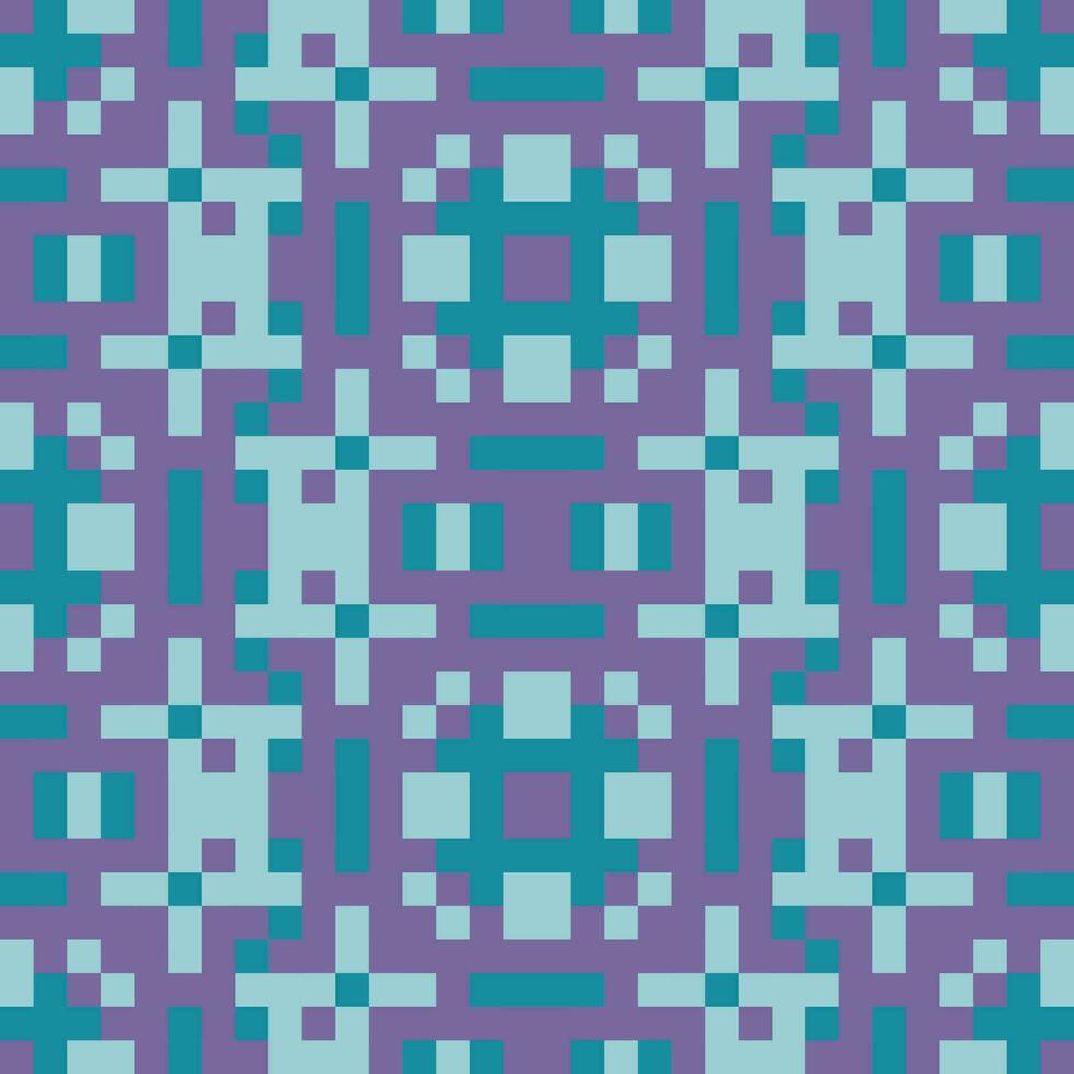 a pixel pattern in purple and blue vector