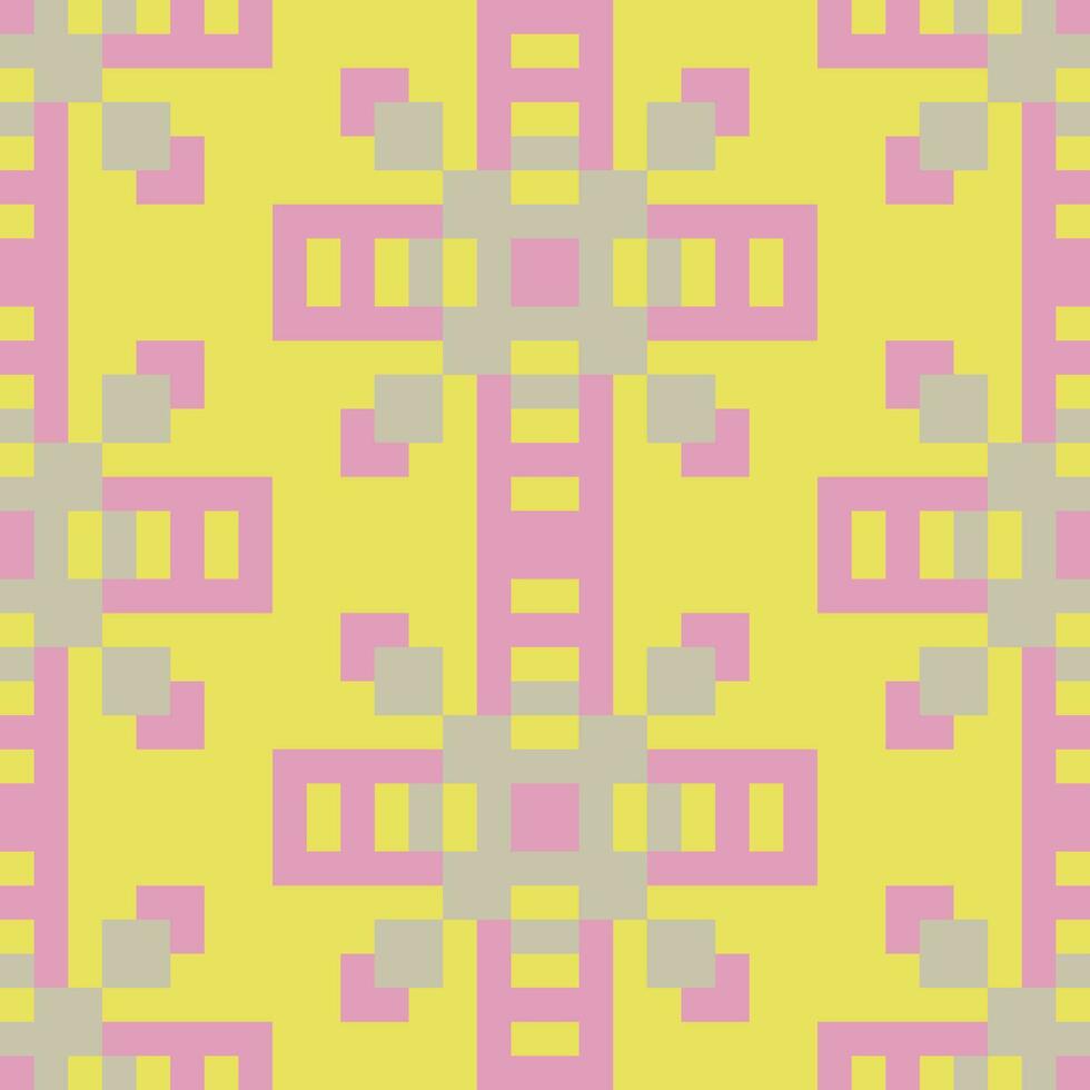 a yellow and pink geometric pattern vector