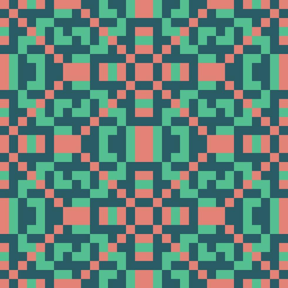 a pixelated pattern with squares and squares vector