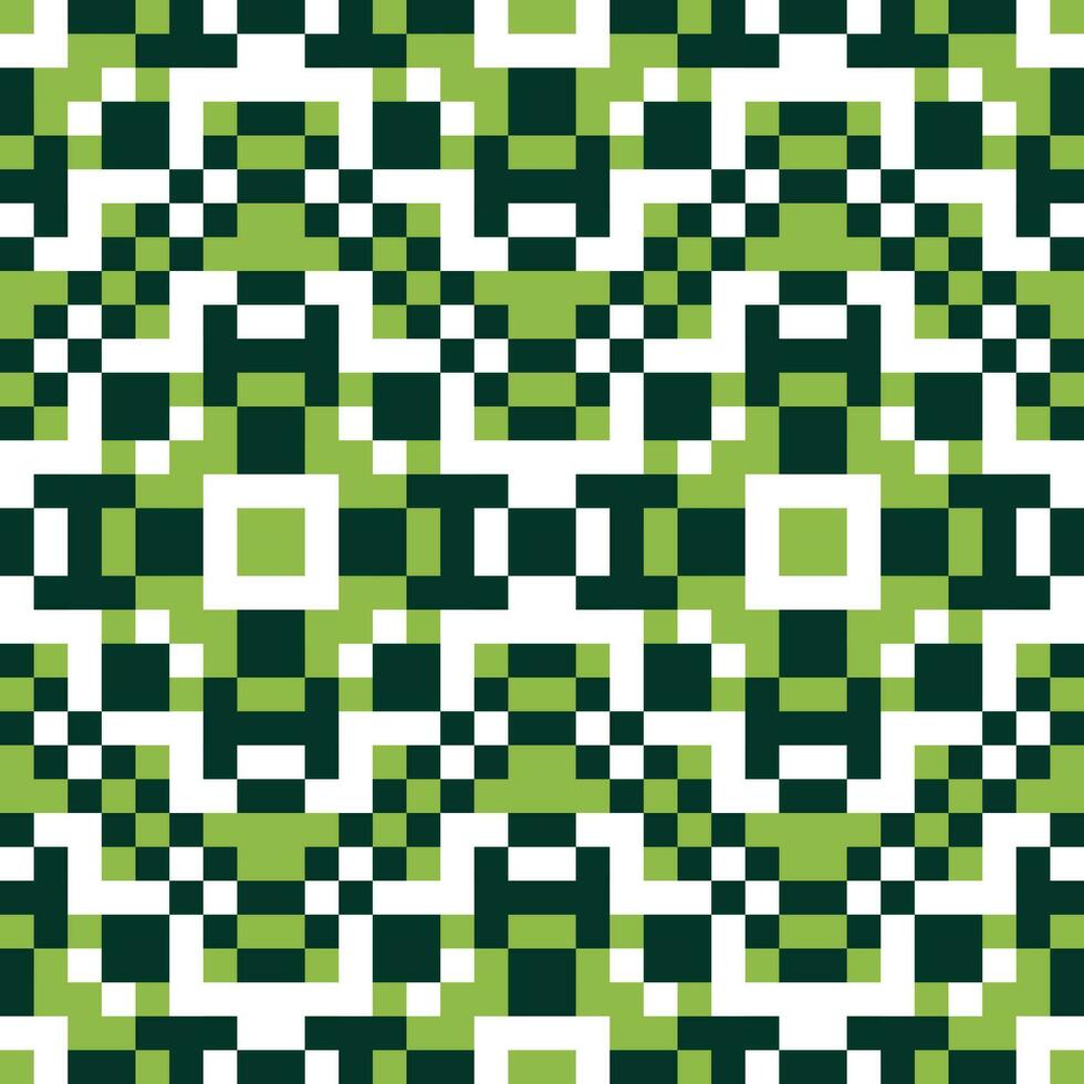 a green and white checkered pattern vector