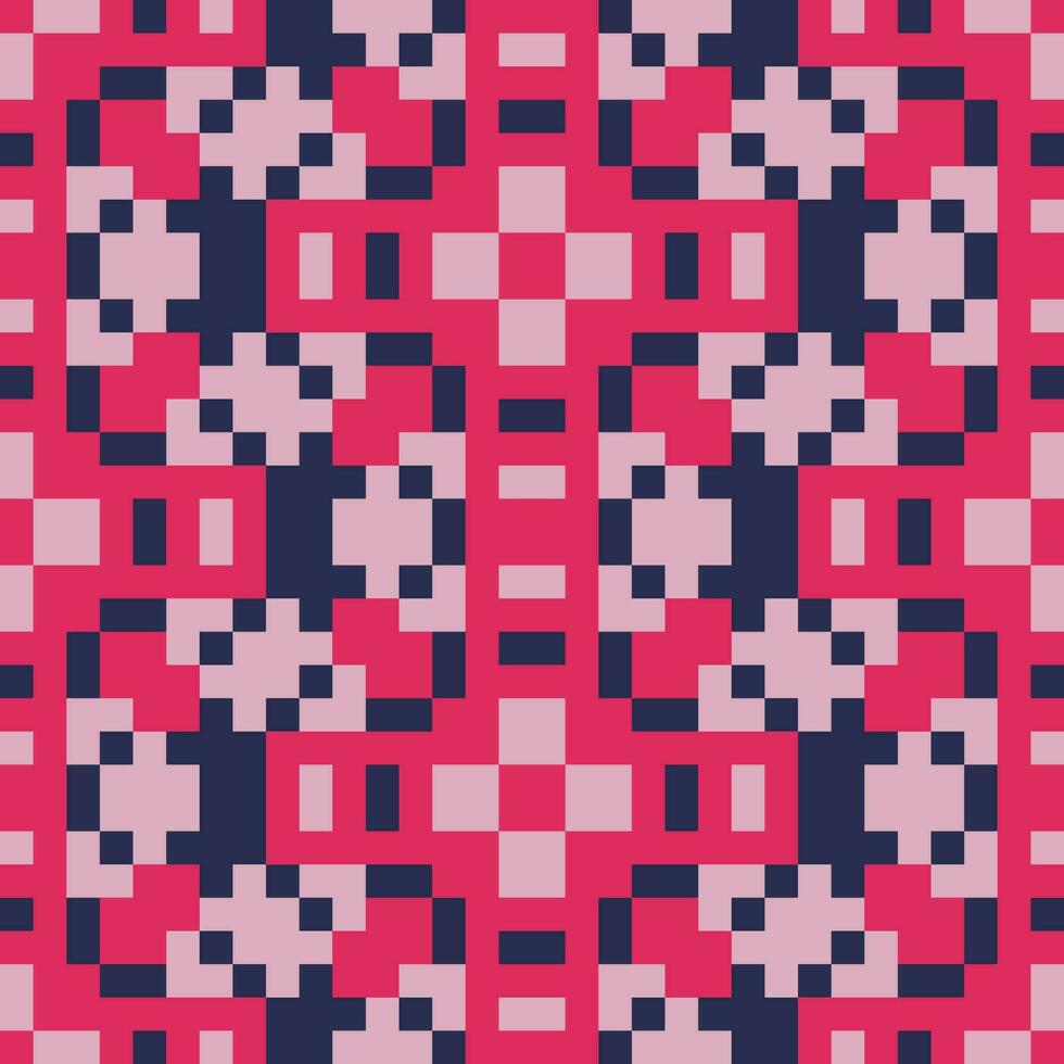 a pink and blue pattern with squares vector