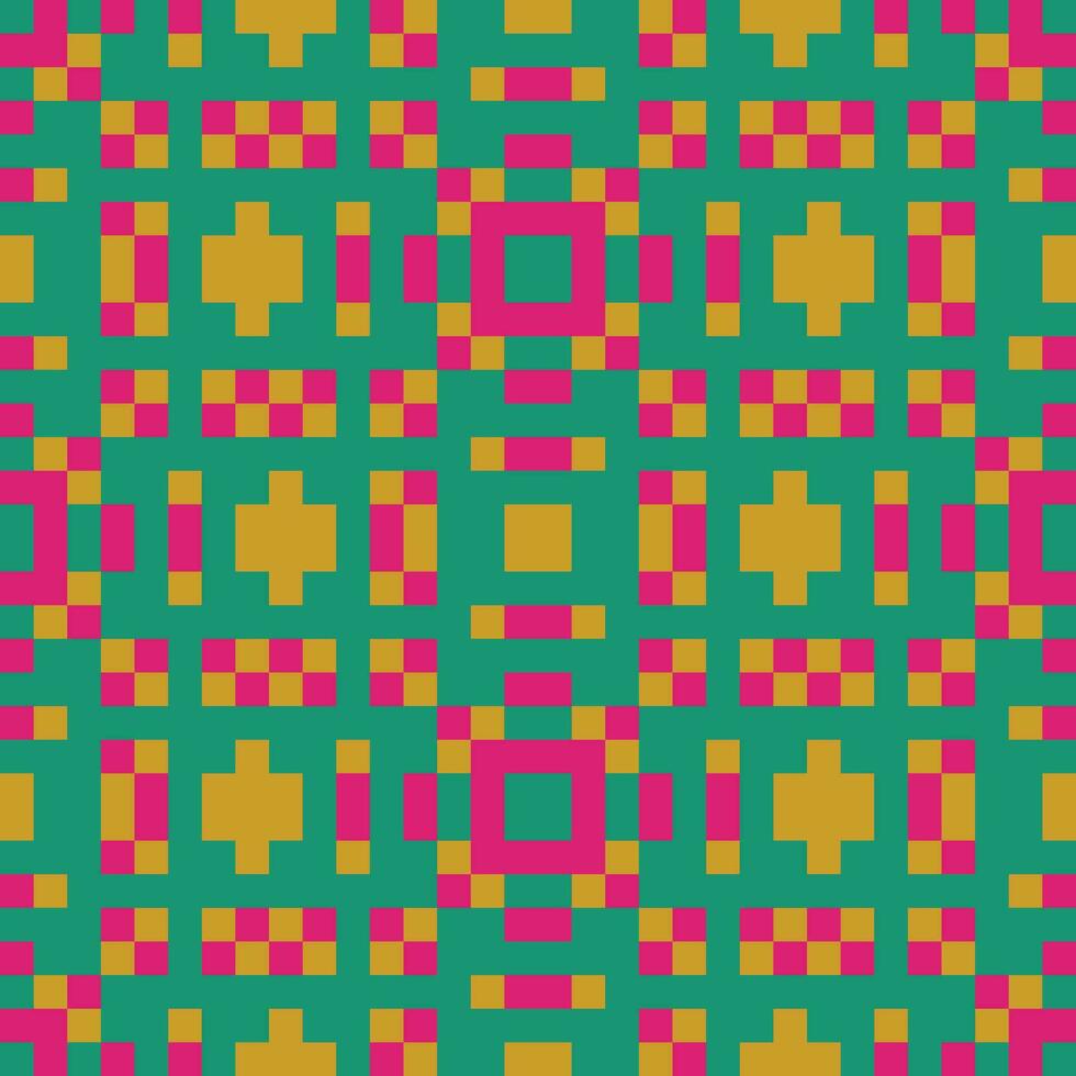 a colorful pattern with squares and squares vector