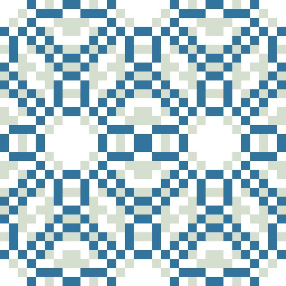 a blue and white checkered pattern vector