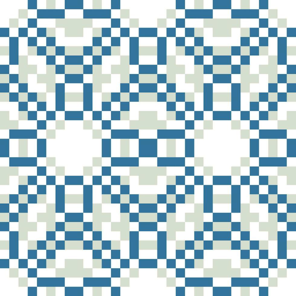 a blue and white checkered pattern vector