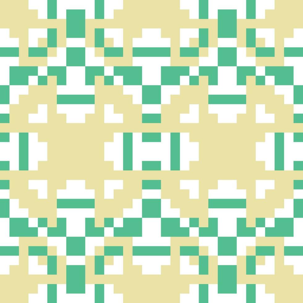 a green and white pattern with squares vector