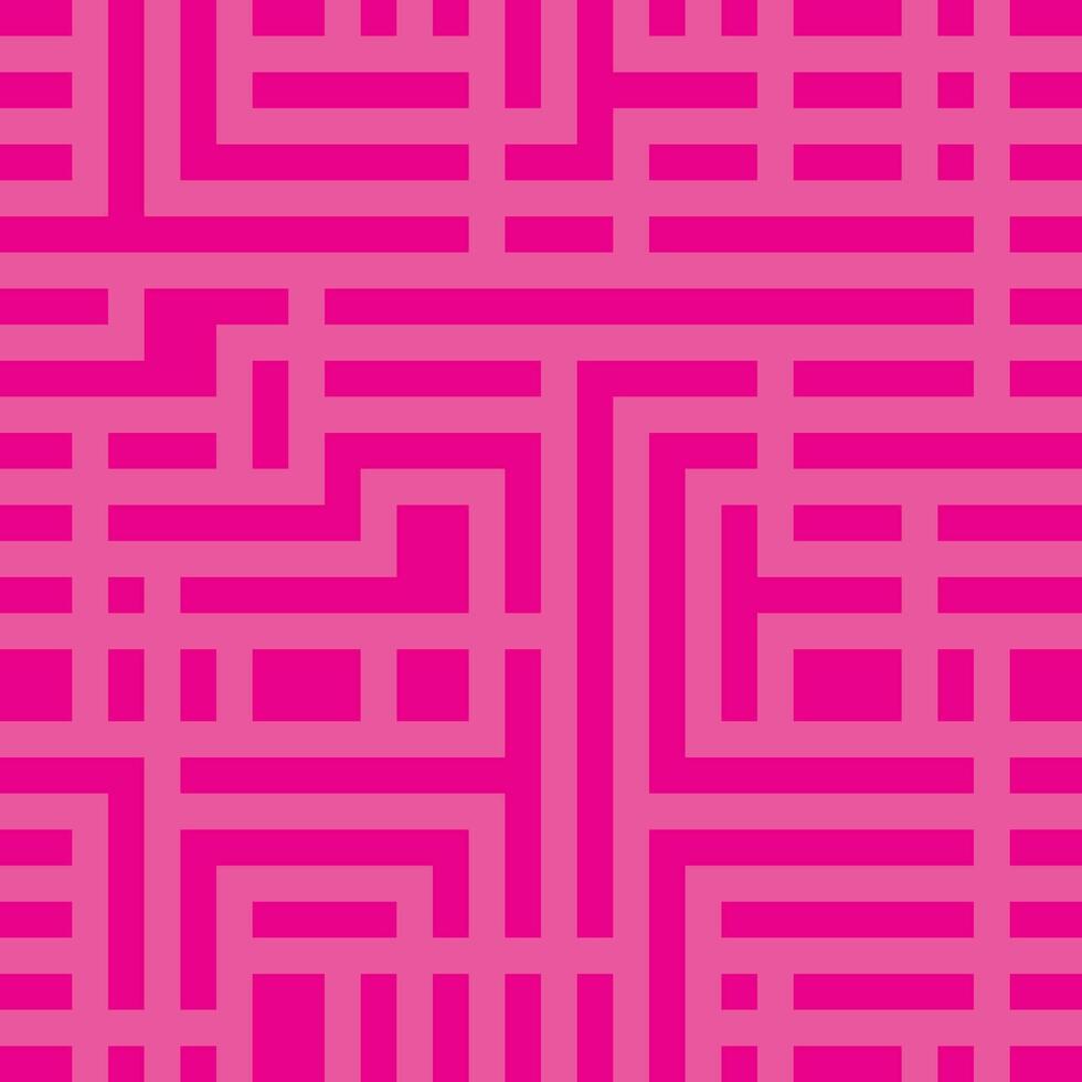 a pink maze pattern with squares and lines vector