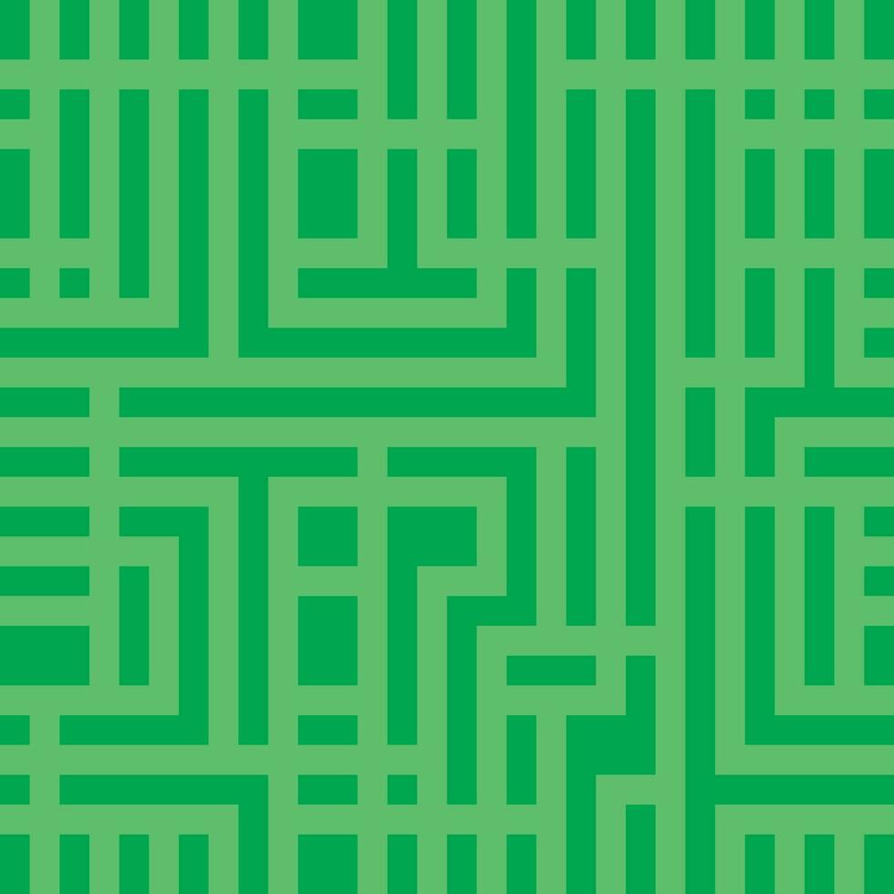 a green maze pattern with squares vector
