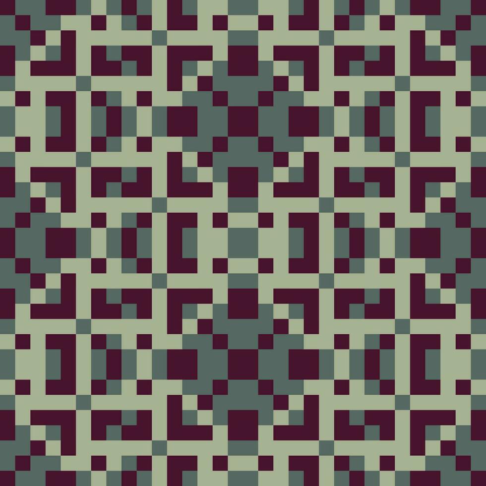 a pattern with squares in purple and green vector