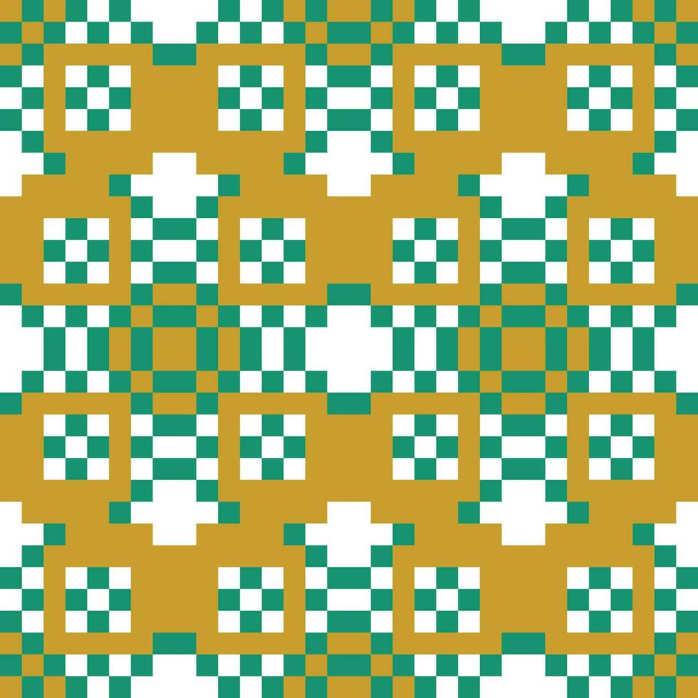 a green and white checkered pattern vector