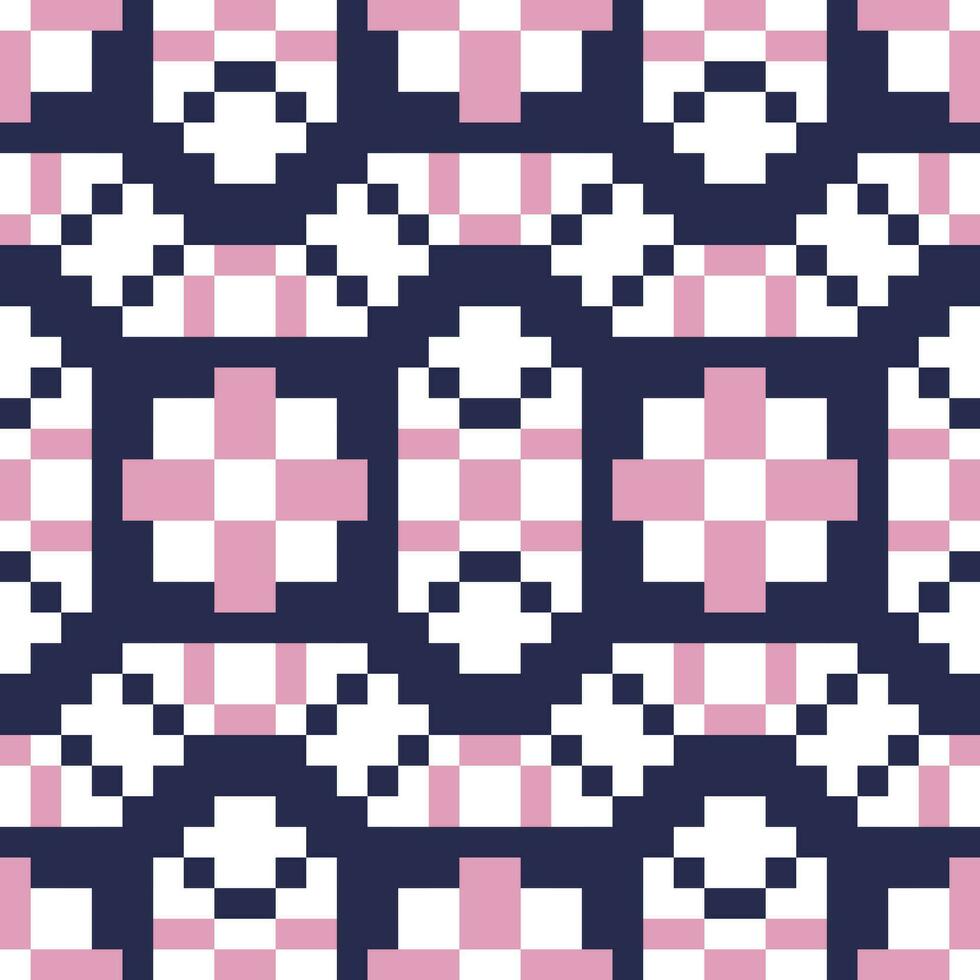 a pink and blue pattern with squares vector