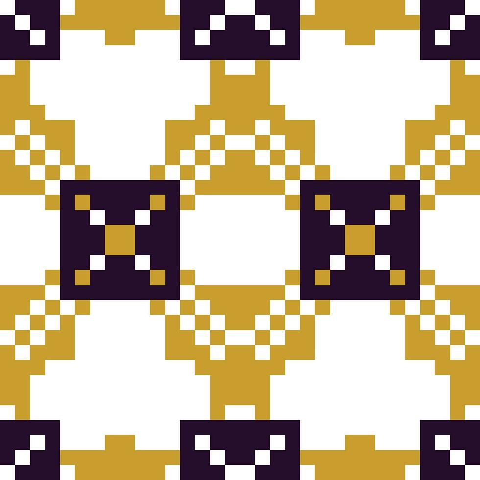 a pixelated pattern with squares and triangles vector
