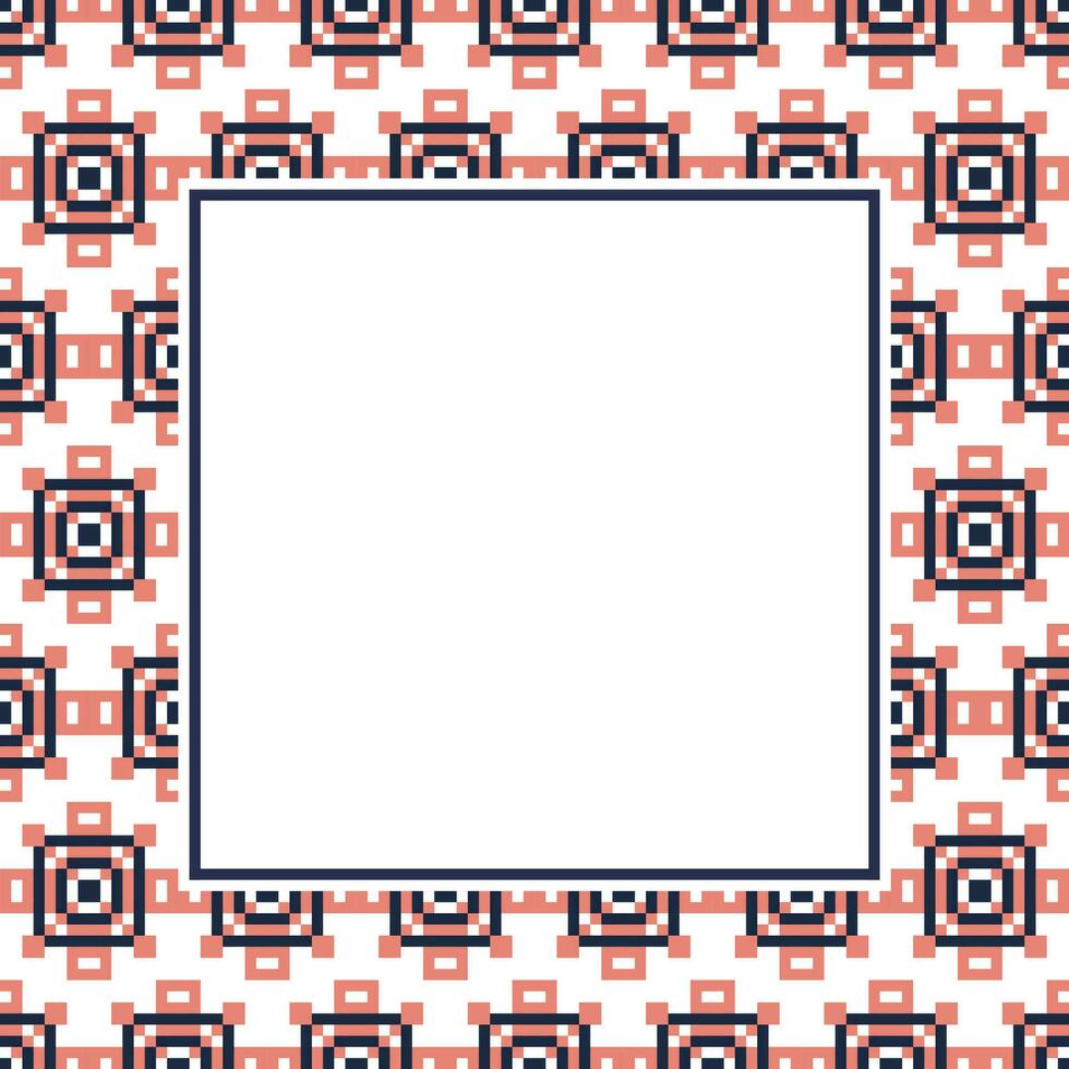 an abstract pattern with a square frame vector