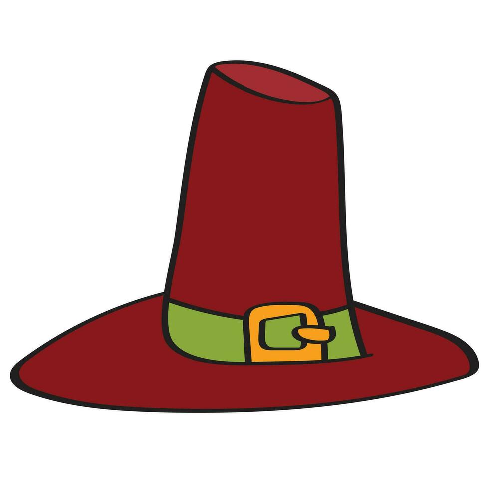 A hat illustration for thanksgiving. vector