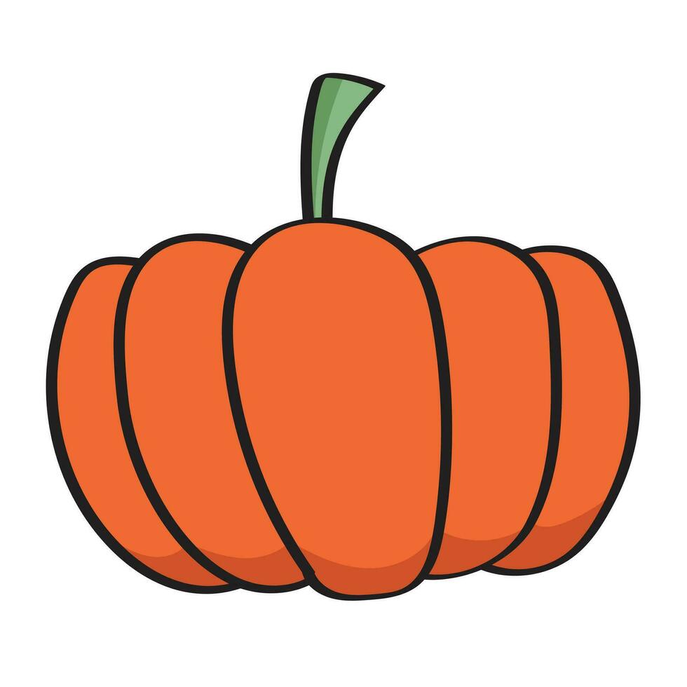 A pumpkin illustration for thanksgiving. vector