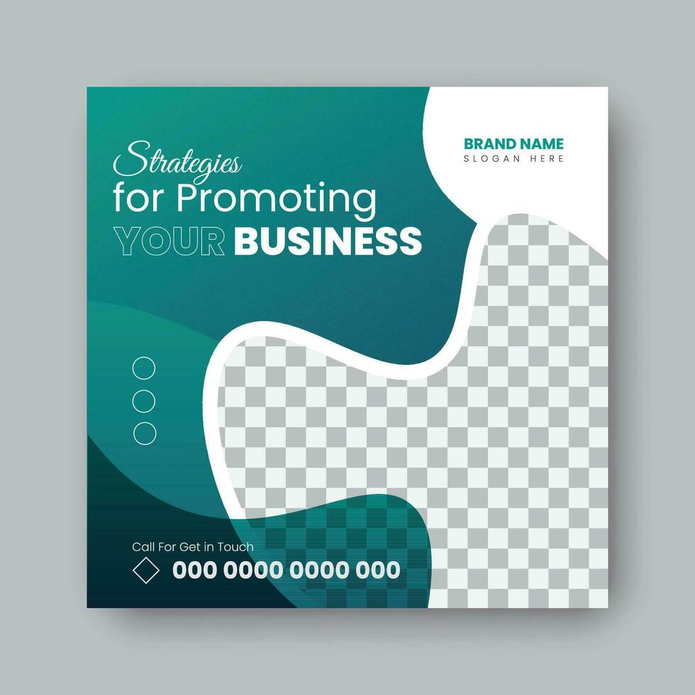 Modern minimalist business post design. vector