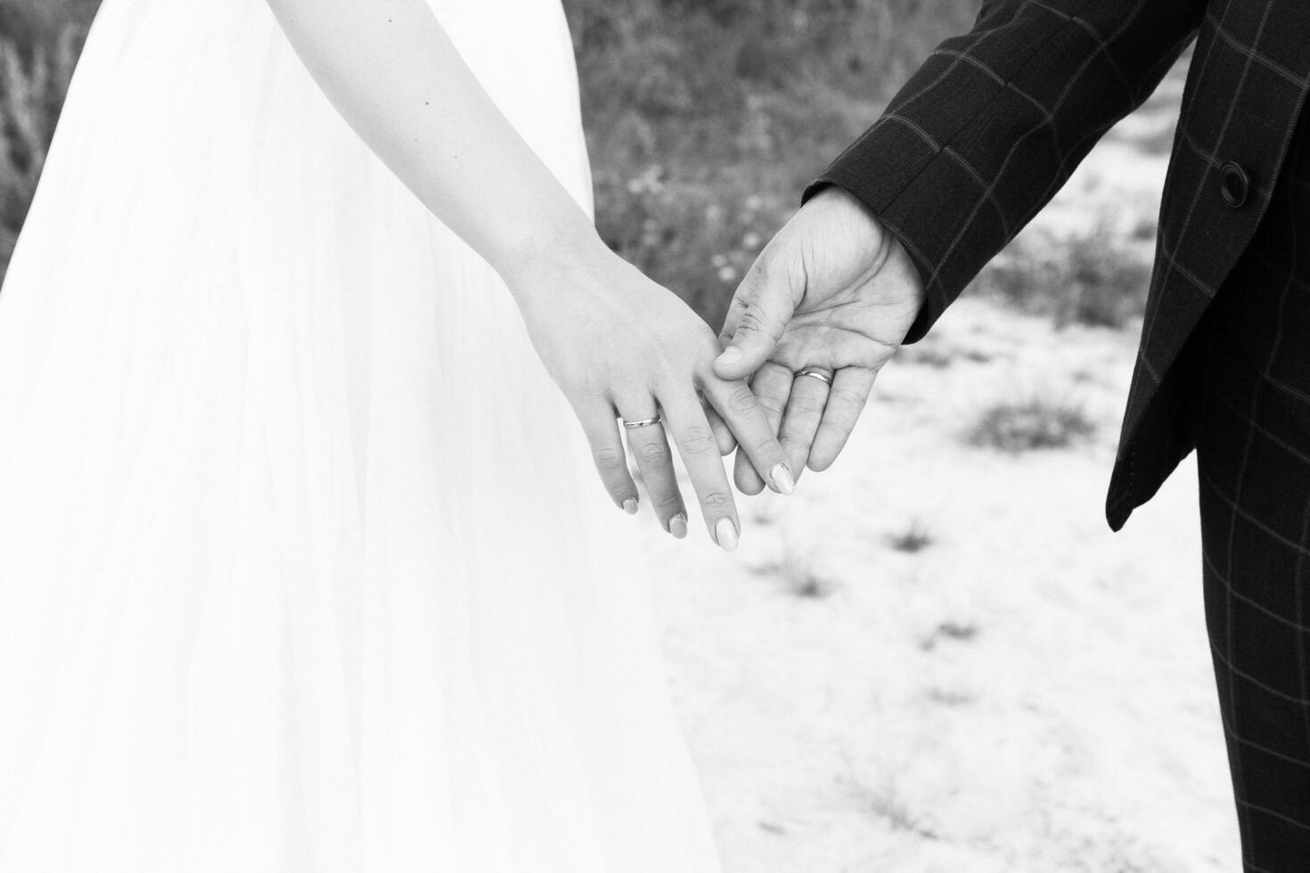 close-up of the wedding couple bride and groom photo