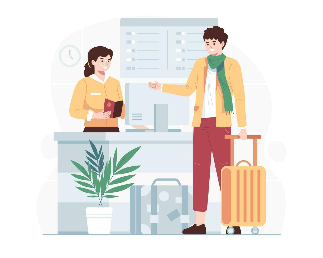 Business Trip concept illustration vector